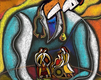 Health-care Doctor, Medical office Decor, Canvas Stretched & Ready-to-Hang Print,  Leon Zernitsky Art